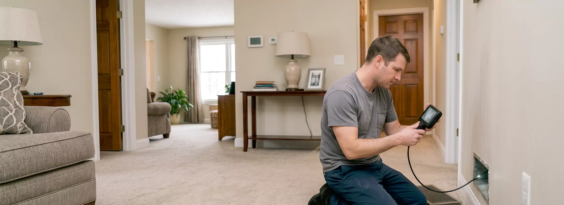 Air Duct Camera Inspection in Franklin Township, New Jersey