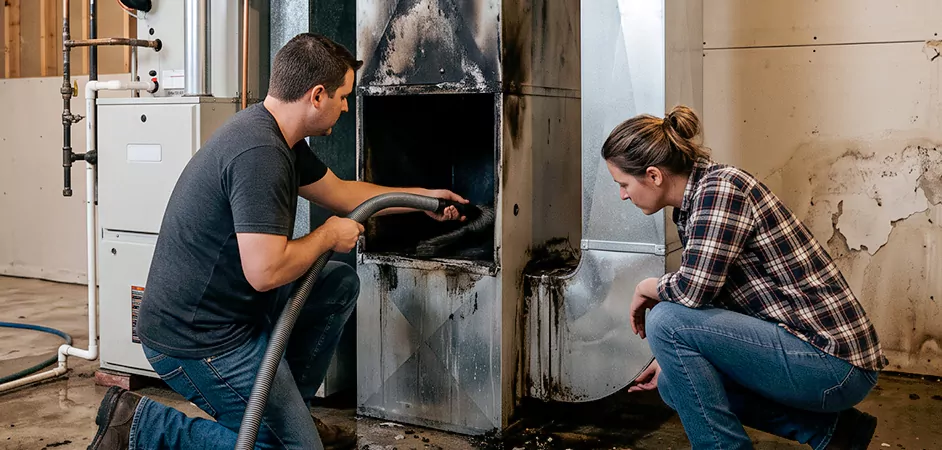 Fire and Flood Duct Restoration in Franklin Township, NJ