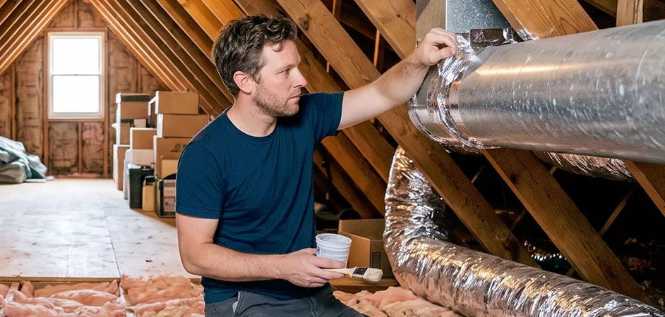 Duct Board Leak Repair in Franklin Township