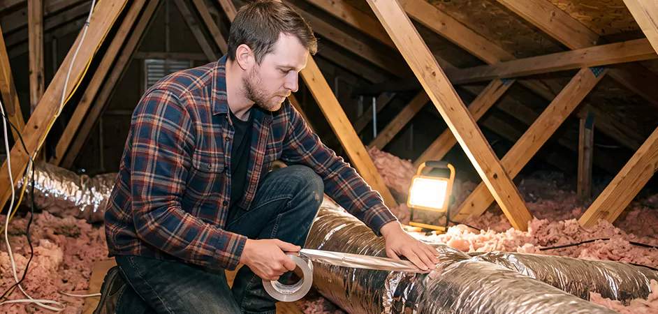 Attic Duct Sealing and Insulation in Franklin Township