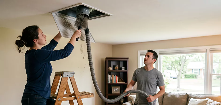 Roof and Wall Exhaust Cap Cleaning in Franklin Township