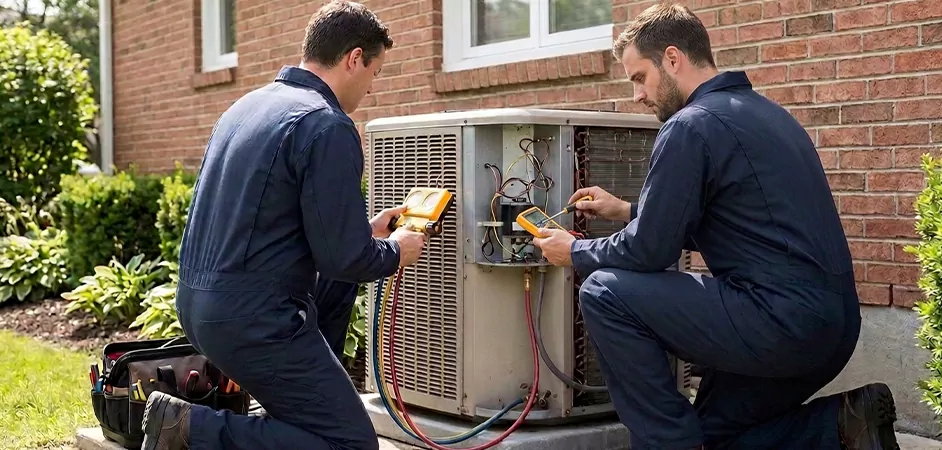 Heat Pump Inspection in Franklin Township